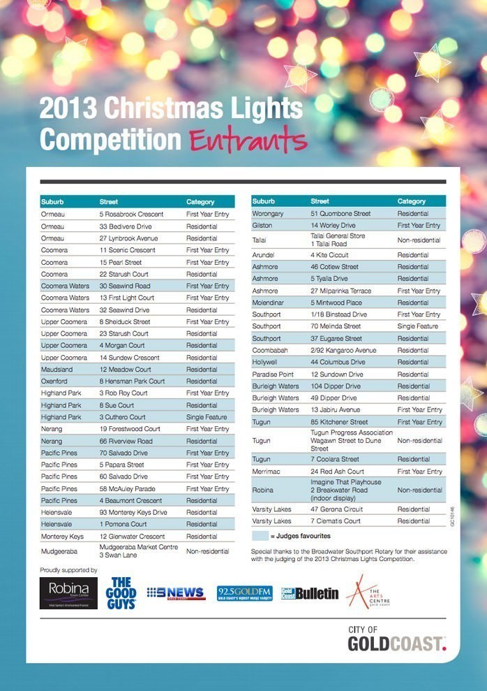 Gold Coast Christmas Lights 2013