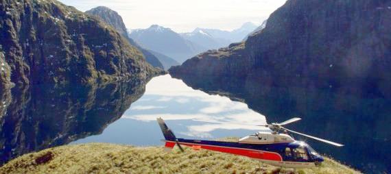 Soar over the Sound for the best view possible on a Milford helicopter flight