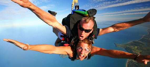 Skydive over Byron Bay