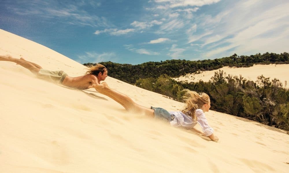 Sand Tobogganing